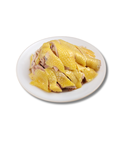 gà luộc nửa con