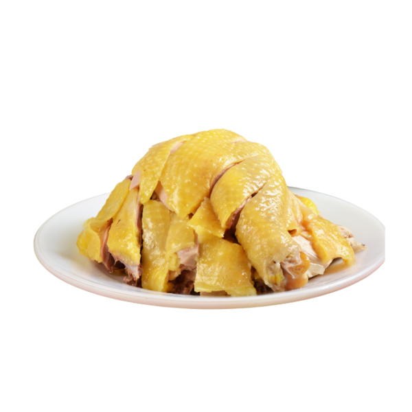 gà luộc nguyên con
