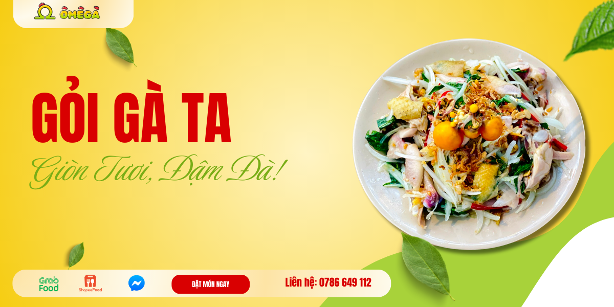 Gỏi gà ta tại Ô Mê Gà Phan Thiết
